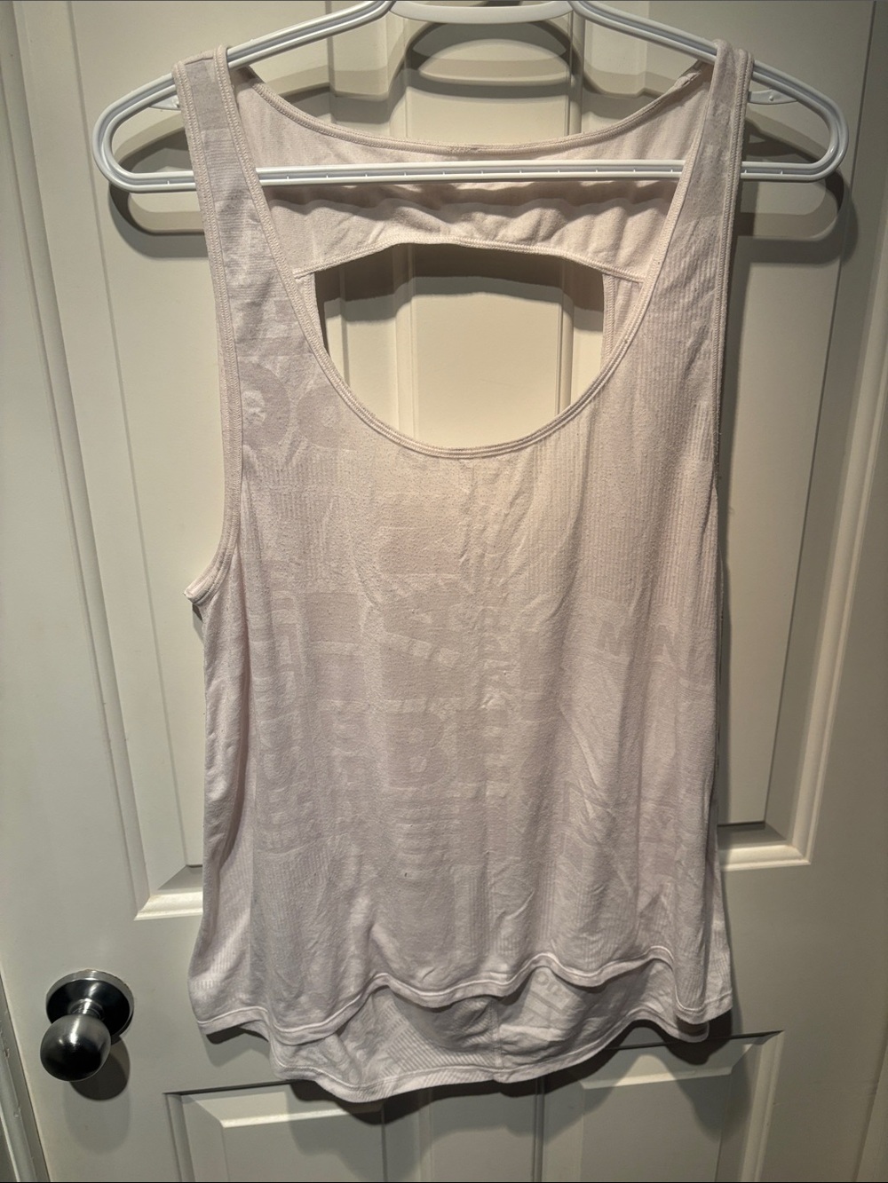 lululemon athletica White Manifesto Next to Nothing Scoop Neck Tank - Open Back